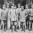 Le général Alexander von Kluck (premier rang, troisième en partant de la gauche) et son état-major