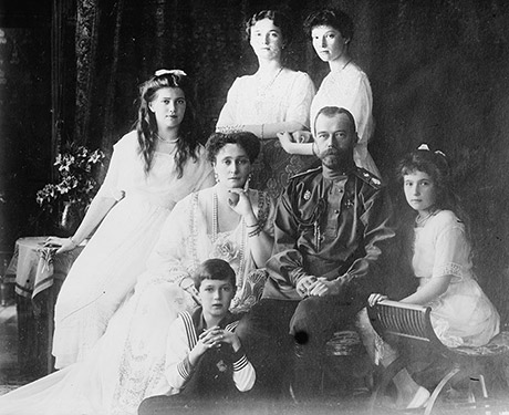 Le tsar Nicolas II et sa famille en 1914.