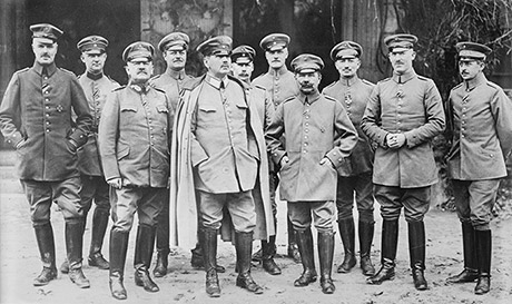 Le général Alexander von Kluck et son état-major
