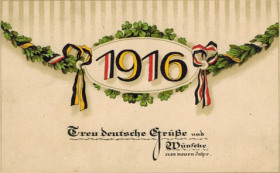 Vœux pour la nouvelle année 1916
